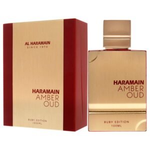 Al Haramain Amber Oud Ruby Edition - Unisex Arabian Perfume for Men and Women - Long Lasting 3.4 oz